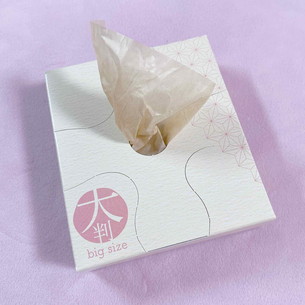 あぶらとり紙(卓上BOXタイプ)/DAISO/あぶらとり紙を使ったクチコミ(2枚目)