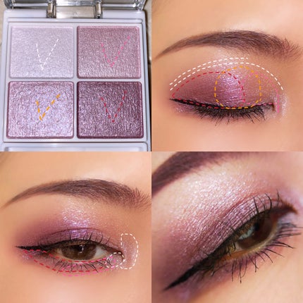 シルキースフレアイズ/キャンメイク/アイシャドウパレットを使ったクチコミ(4枚目)