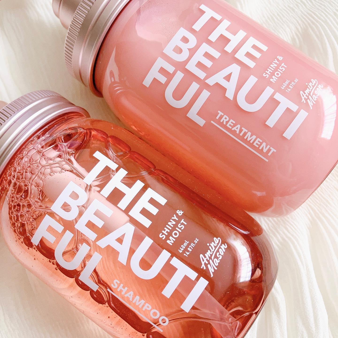 シャイニー＆モイスト シャンプー／ヘアトリートメント トリートメント本体440ml/アミノメイソン/市販シャンプーを使ったクチコミ（2枚目）