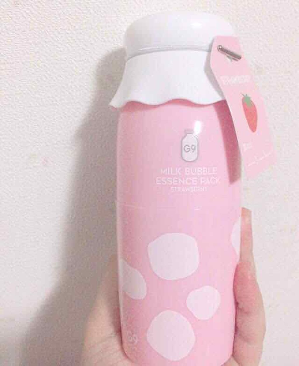 MILK BUBBLE ESSENCE PACK ＃STRAWBERRY/G9SKIN/美容液を使ったクチコミ（1枚目）