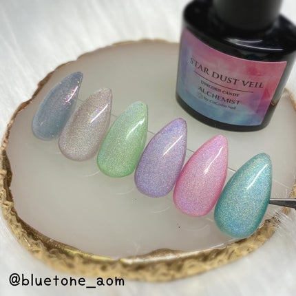 STAR DUST VEIL UNICORN CANDY/cocoronail/ジェルネイルを使ったクチコミ(6枚目)