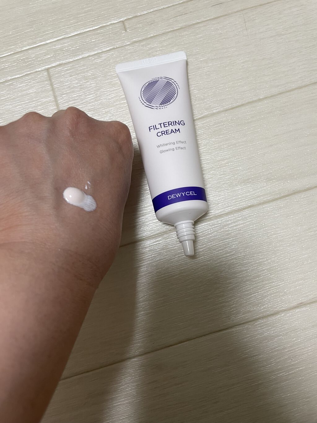 フィルタリングクリーム/DEWYCEL/日焼け止めクリームを使ったクチコミ（2枚目）