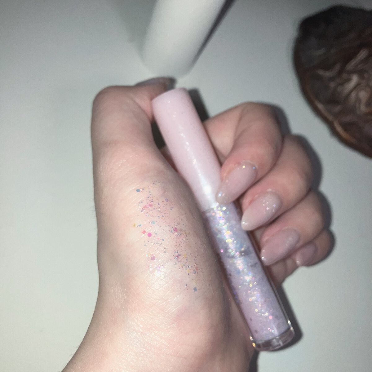 シュガー トゥインクル リキッド グリッター/PERIPERA/グリッターを使ったクチコミ（1枚目）