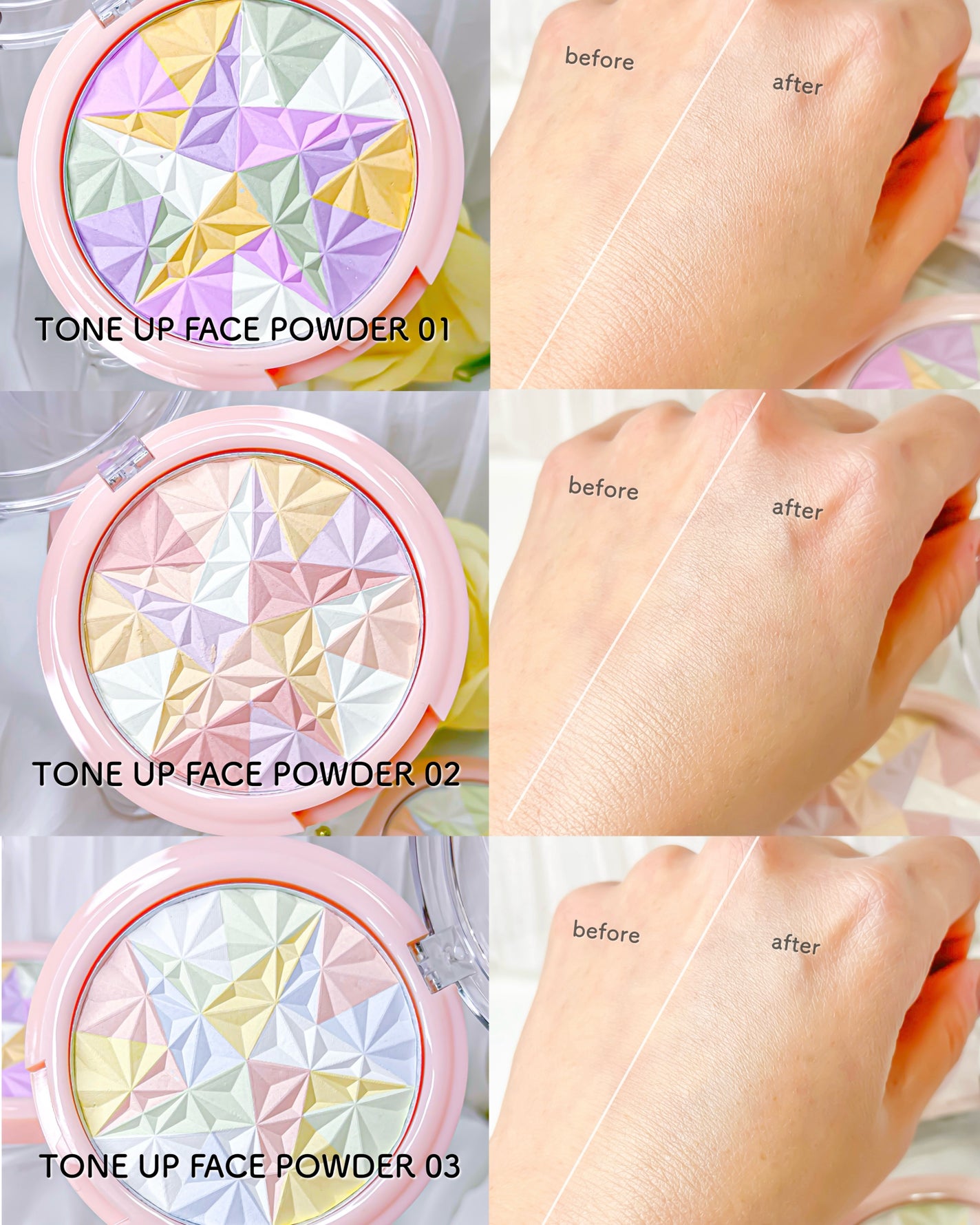 トーンアップフェイスパウダー/Kirei&co./プレストパウダーを使ったクチコミ(9枚目)