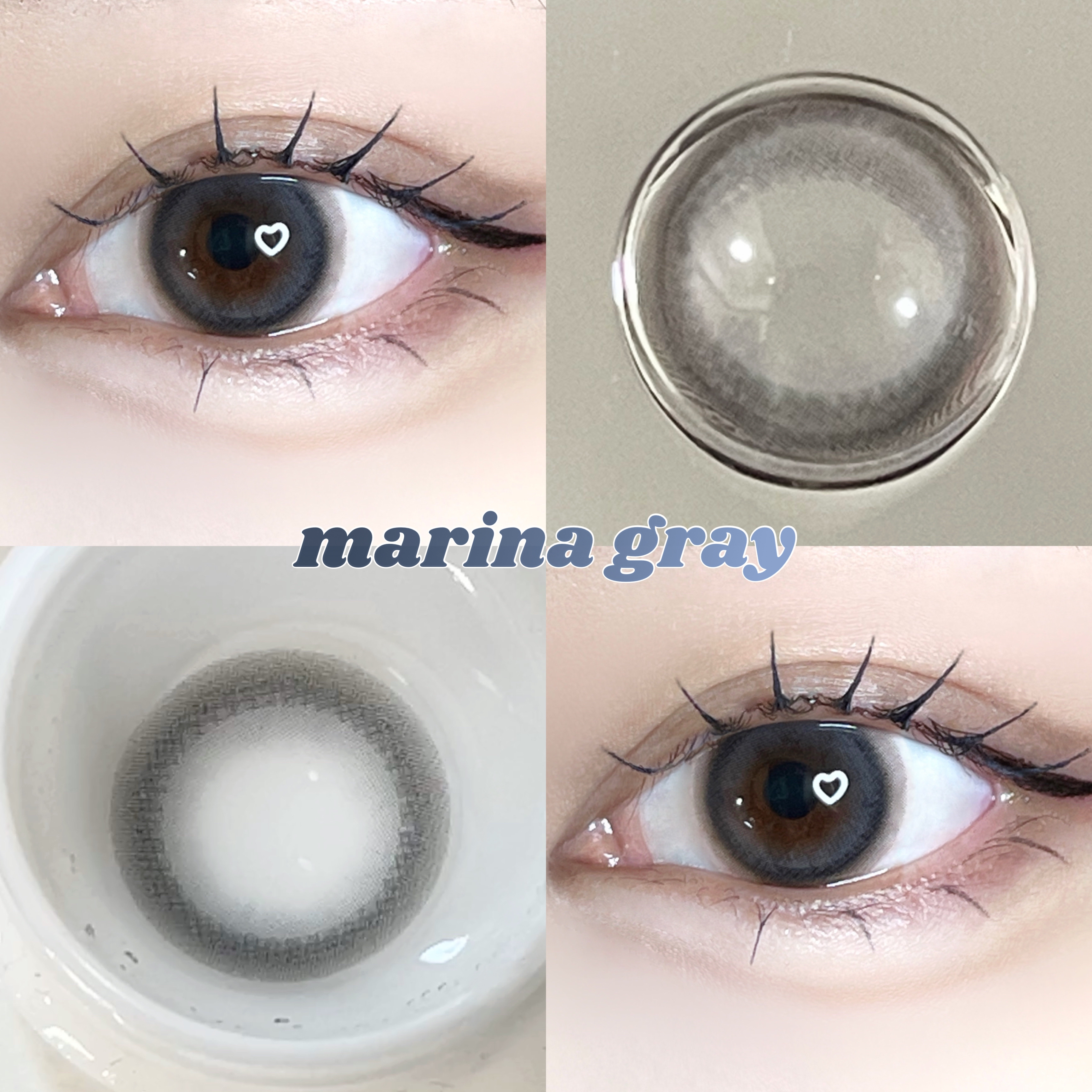 マリナシリーズ	 マリナメガグレー/LENSSIS/カラーコンタクトレンズを使ったクチコミ（2枚目）