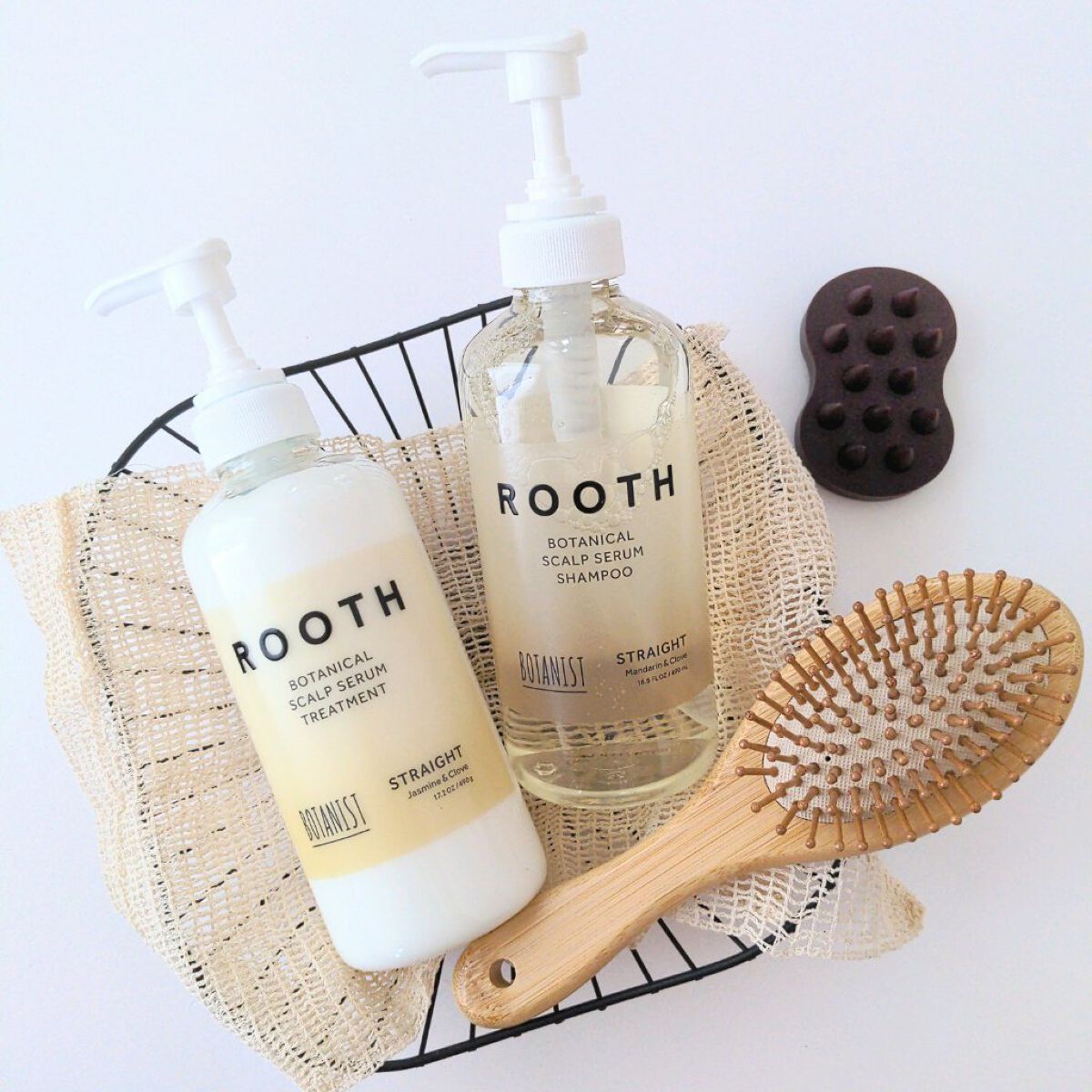 ルース ボタニカルスカルプセラム シャンプー・トリートメント（ストレート）/BOTANIST/市販シャンプーを使ったクチコミ（1枚目）
