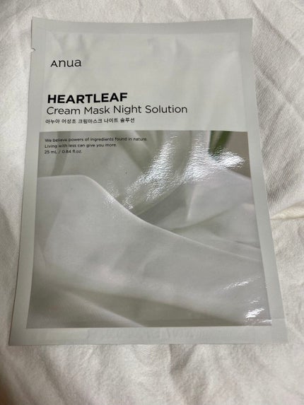 ドクダミクリームマスクナイトソリューション/Anua/シートマスク・パックを使ったクチコミ(2枚目)
