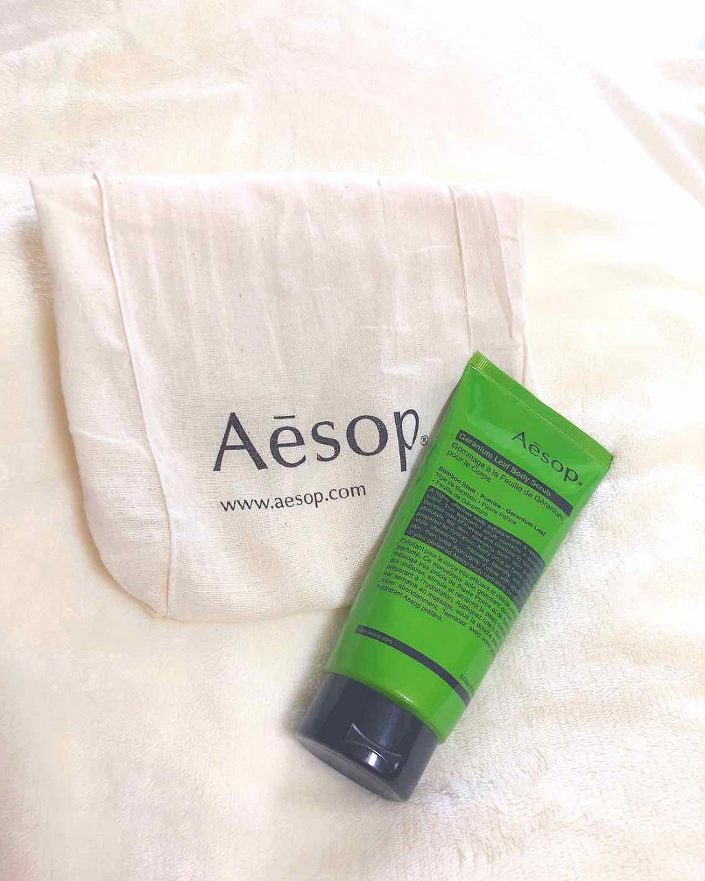 ゼラニウム ボディスクラブ/Aesop/ボディスクラブを使ったクチコミ（1枚目）