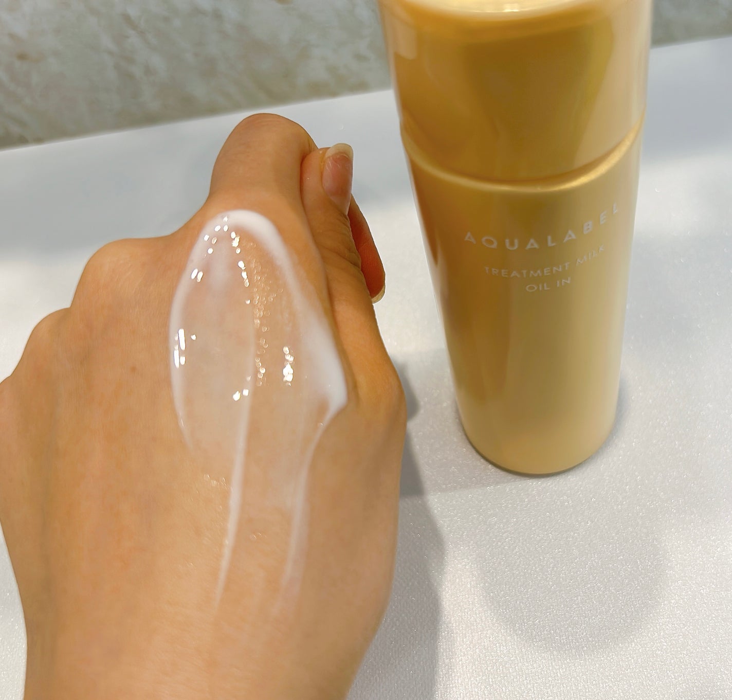 トリートメントミルク (オイルイン) とてもしっとり/アクアレーベル/乳液を使ったクチコミ(8枚目)