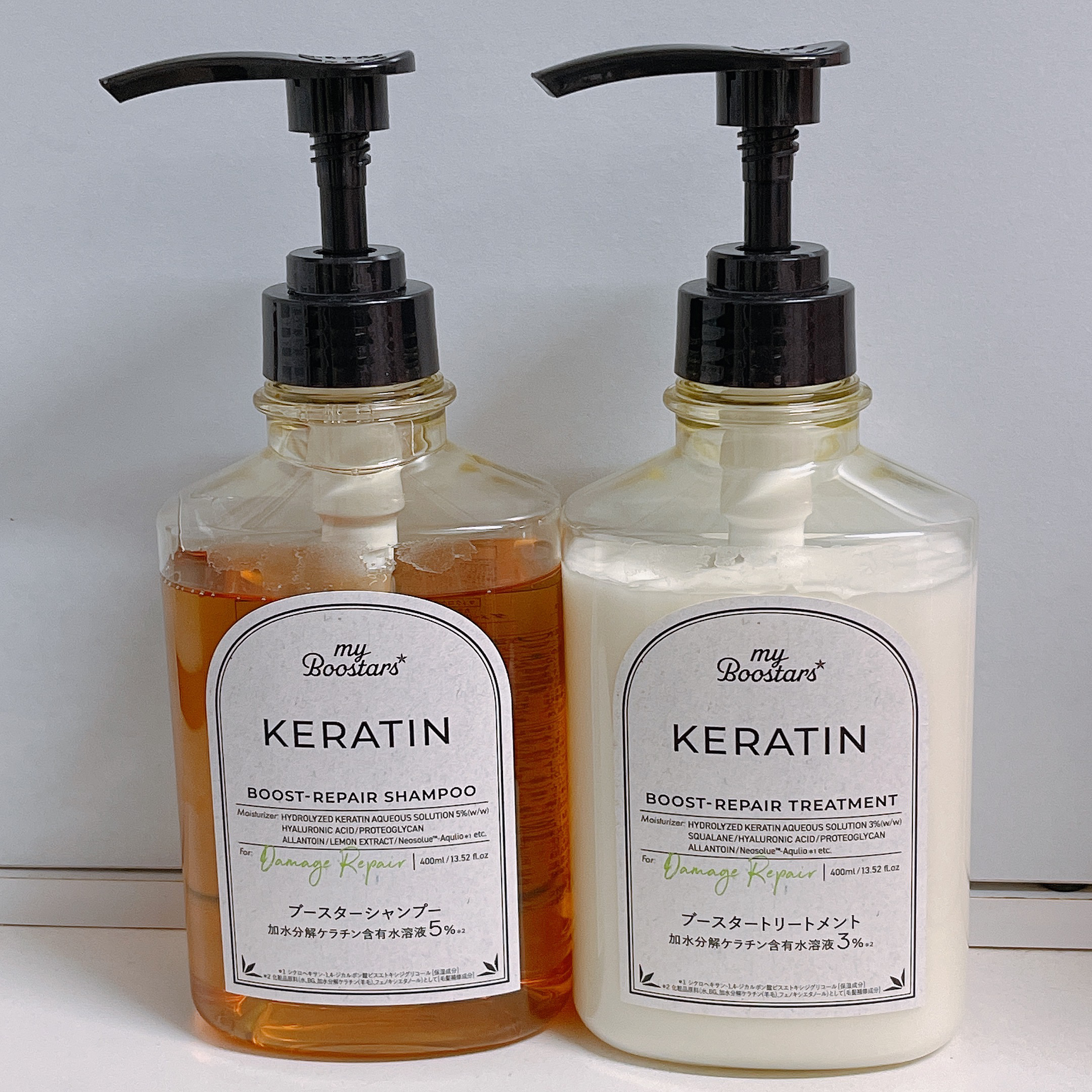 ケラチン ブースター シャンプー/トリートメント [ダメージリペア] シトラスサボンの香り トリートメント本体400ml/マイブースターズ/市販シャンプーを使ったクチコミ（2枚目）