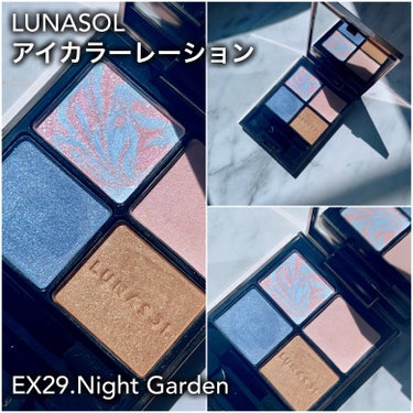アイカラーレーション EX29 Night Garden/LUNASOL/アイシャドウパレットを使ったクチコミ（2枚目）