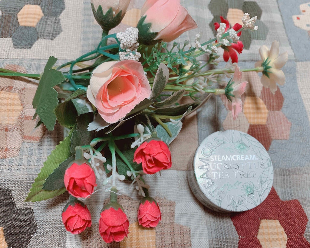 スチームクリーム ユーカリ&ティーツリー mini/STEAMCREAM/フェイスクリームを使ったクチコミ(1枚目)