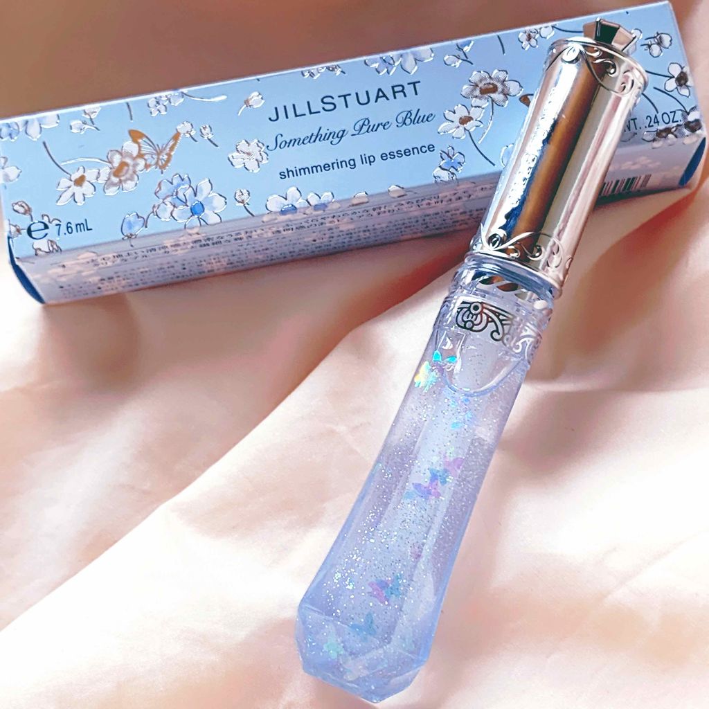 サムシングピュアブルー シマリング リップエッセンス/JILL STUART/リップケアを使ったクチコミ(1枚目)