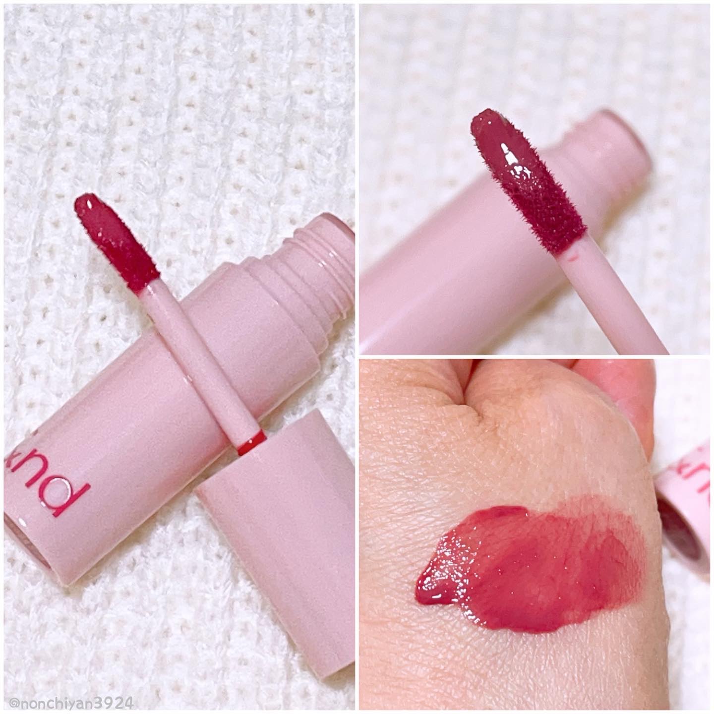 アンドバイロムアンド　グラッシーボムティント/&nd by rom&nd/リップティントを使ったクチコミ（2枚目）