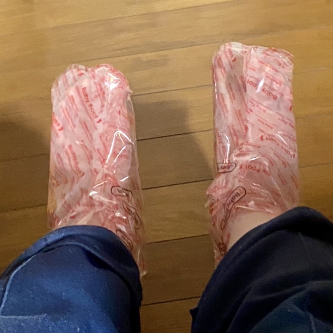 イージーパックDP60分タイプ 60分タイプ Sサイズ/ベビーフット/レッグ・フットケアを使ったクチコミ（1枚目）