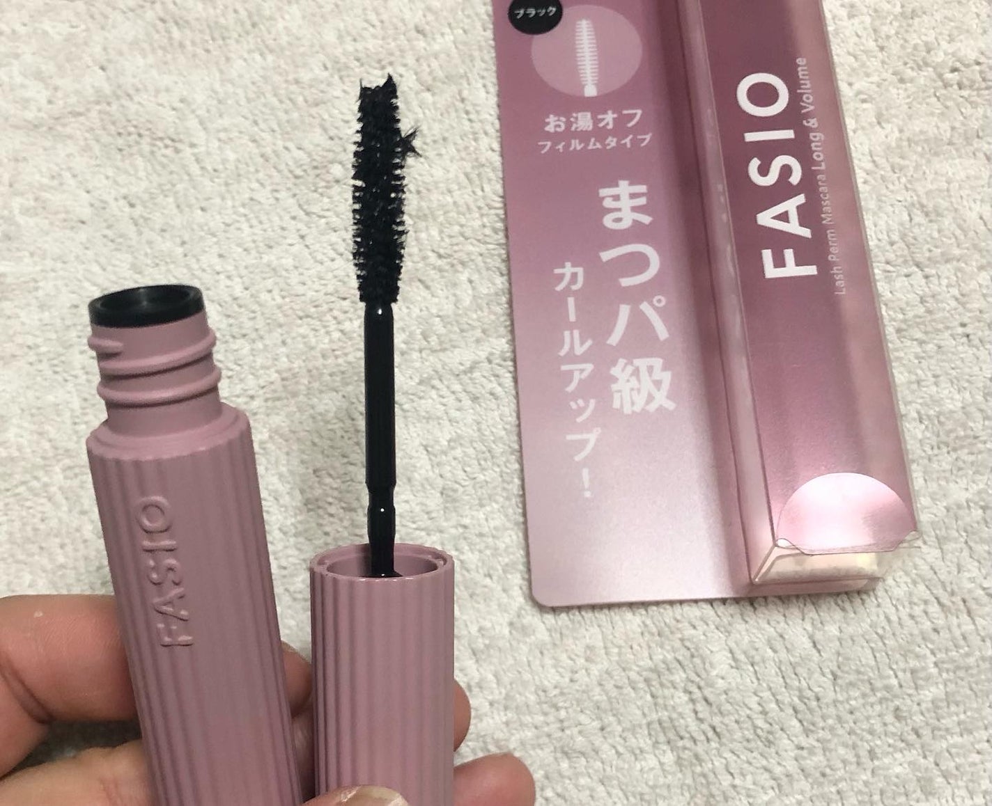 まつパ級 フィルム マスカラ (ロング&ボリューム)/FASIO/マスカラを使ったクチコミ(5枚目)