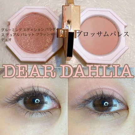 ブルーミング エディション パラダイス デュアル パレット ブラッシャー デュオ/DEAR DAHLIA/単色アイシャドウを使ったクチコミ(5枚目)