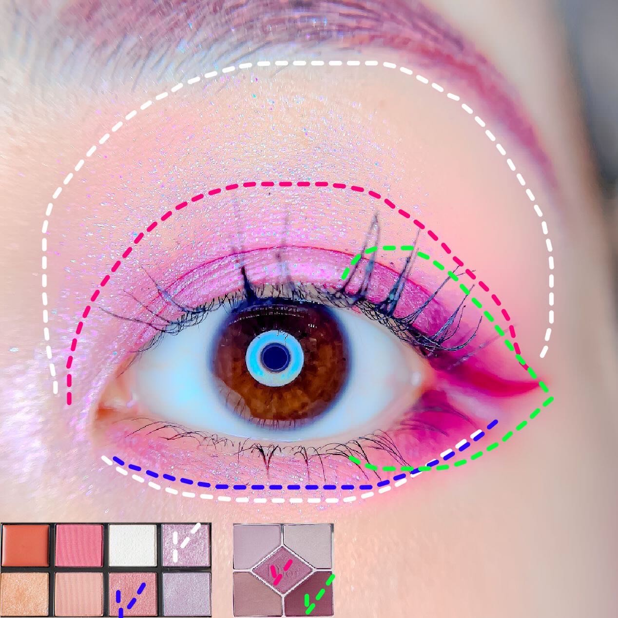 コンパクトアディクション “エターナル イン ピンク”/ADDICTION/アイシャドウパレットを使ったクチコミ（2枚目）