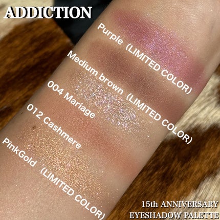 アディクション 15th アニバーサリー アイシャドウパレット “ロック ザ ベスト モーメンツ”/ADDICTION/パウダーアイシャドウを使ったクチコミ(4枚目)
