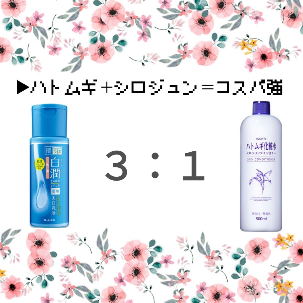 ハトムギ化粧水(ナチュリエ スキンコンディショナー R )/ナチュリエ/化粧水を使ったクチコミ（2枚目）