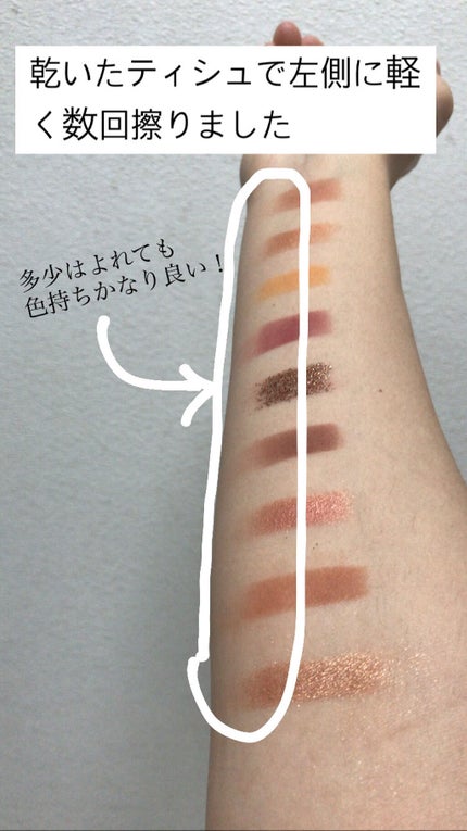 9色 マットグリッターアイシャドウパレット/MINSHZEE/アイシャドウパレットを使ったクチコミ(5枚目)