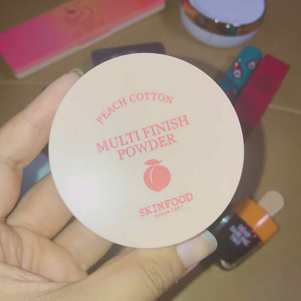 ピーチコットン マルチフィニッシュパウダー/SKINFOOD/ルースパウダーを使ったクチコミ（1枚目）