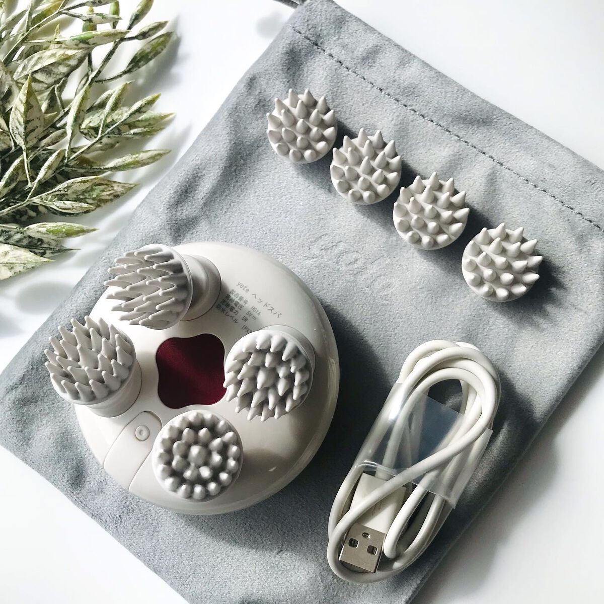 ヘッドスパ 電動頭皮ブラシ/yete/ヘッドマッサージャーを使ったクチコミ（2枚目）