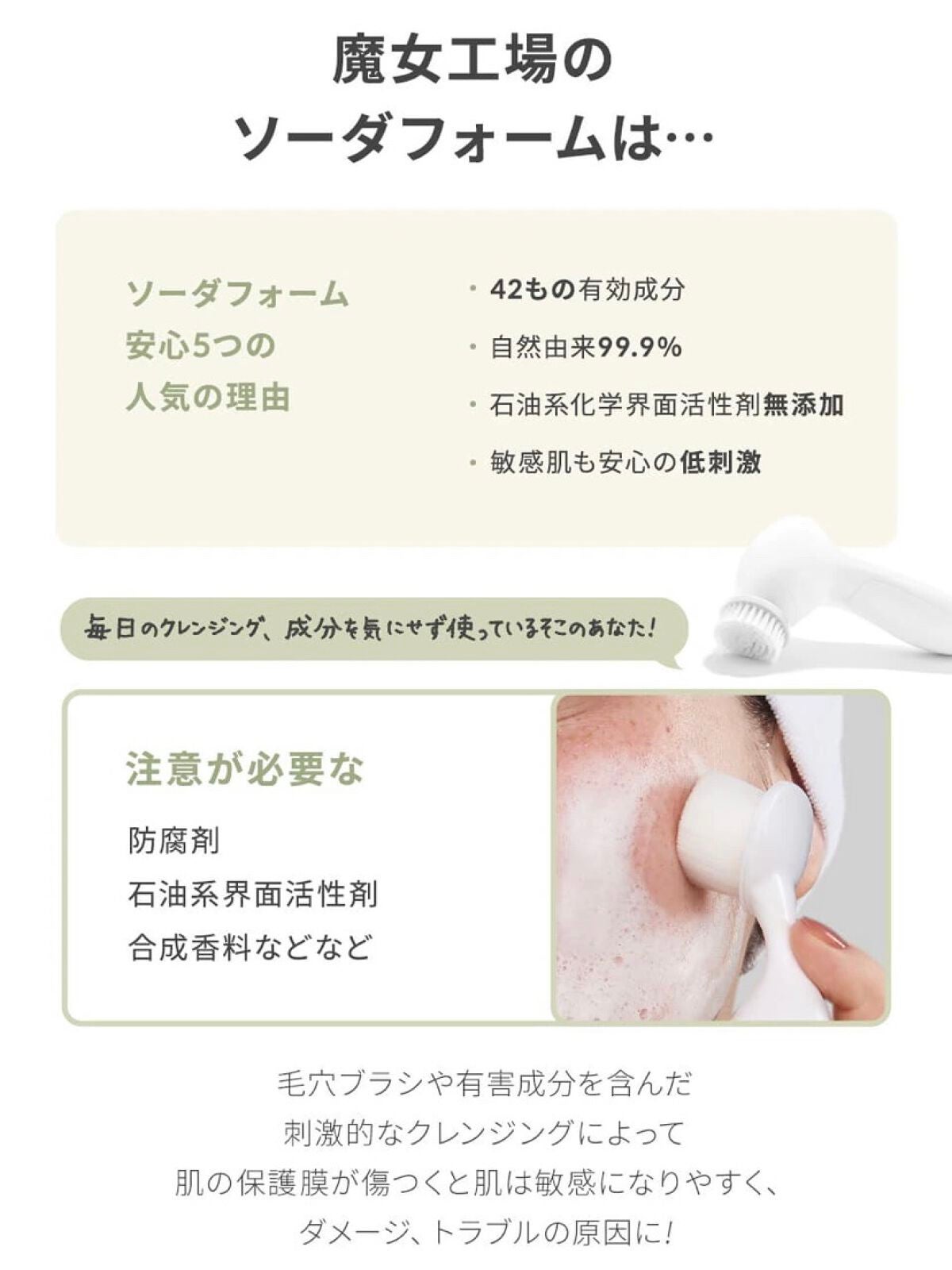 ソーダ洗顔料/manyo/洗顔フォームを使ったクチコミ(2枚目)