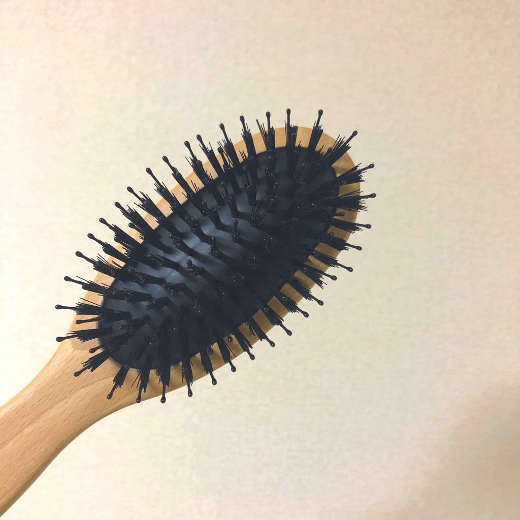 木柄ヘアケアブラシ/無印良品/ヘアブラシを使ったクチコミ（1枚目）