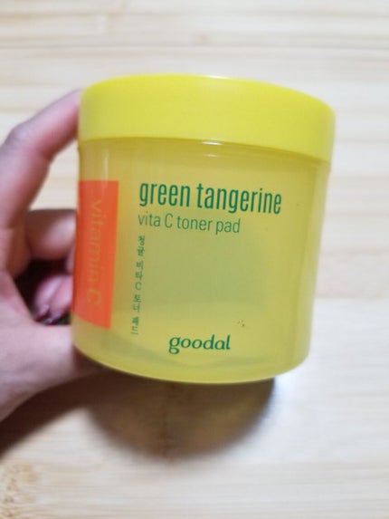 グリーンタンジェリン ビタCダークスポットケアパッド/goodal/トナーパッドを使ったクチコミ(1枚目)