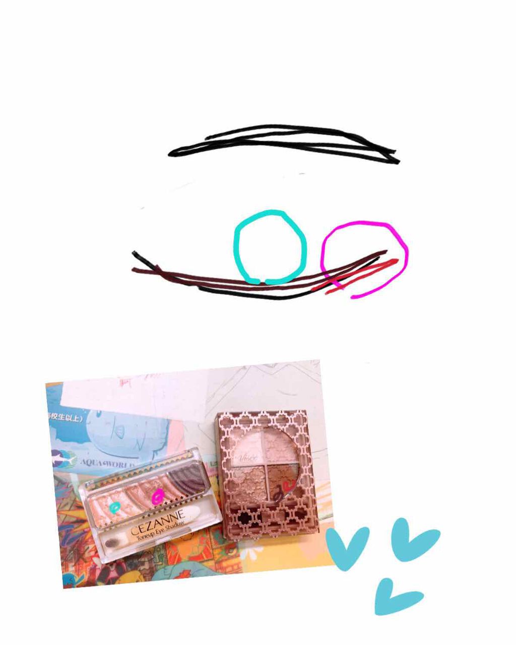 トーンアップアイシャドウ/CEZANNE/アイシャドウパレットを使ったクチコミ（2枚目）