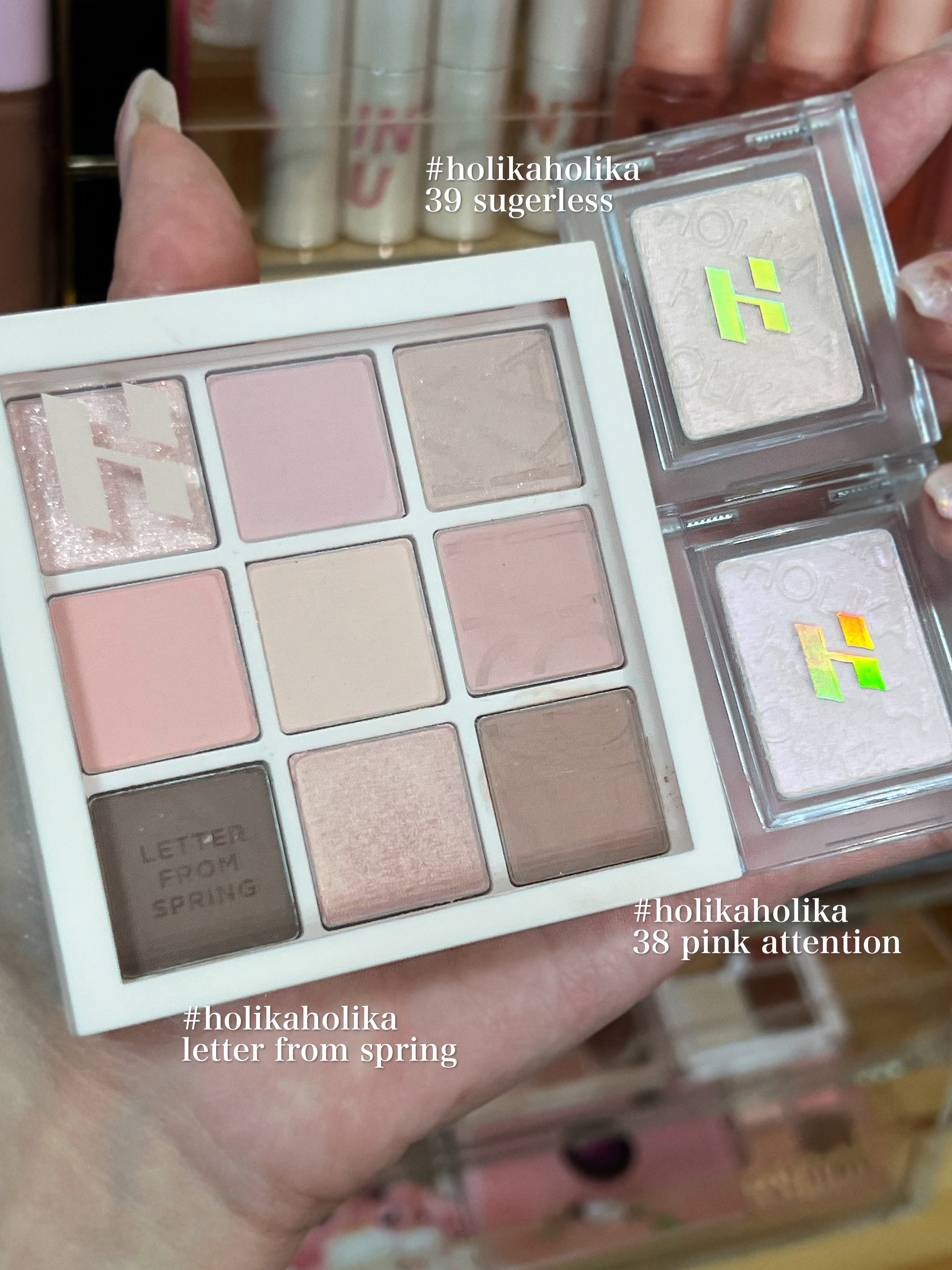 ホリカホリカから登場🌸ほわほわスプリングカラーとピンクハイライトたち

〖 ・𝙏𝙬𝙞𝙩𝙩𝙚𝙧・𝙄𝙣𝙨𝙩𝙖𝙜𝙧𝙖𝙢  ⇨  @ilmmiyu  〗

┈┈┈┈┈┈┈┈┈┈┈┈┈┈┈┈┈

ギフティング：ホリカ