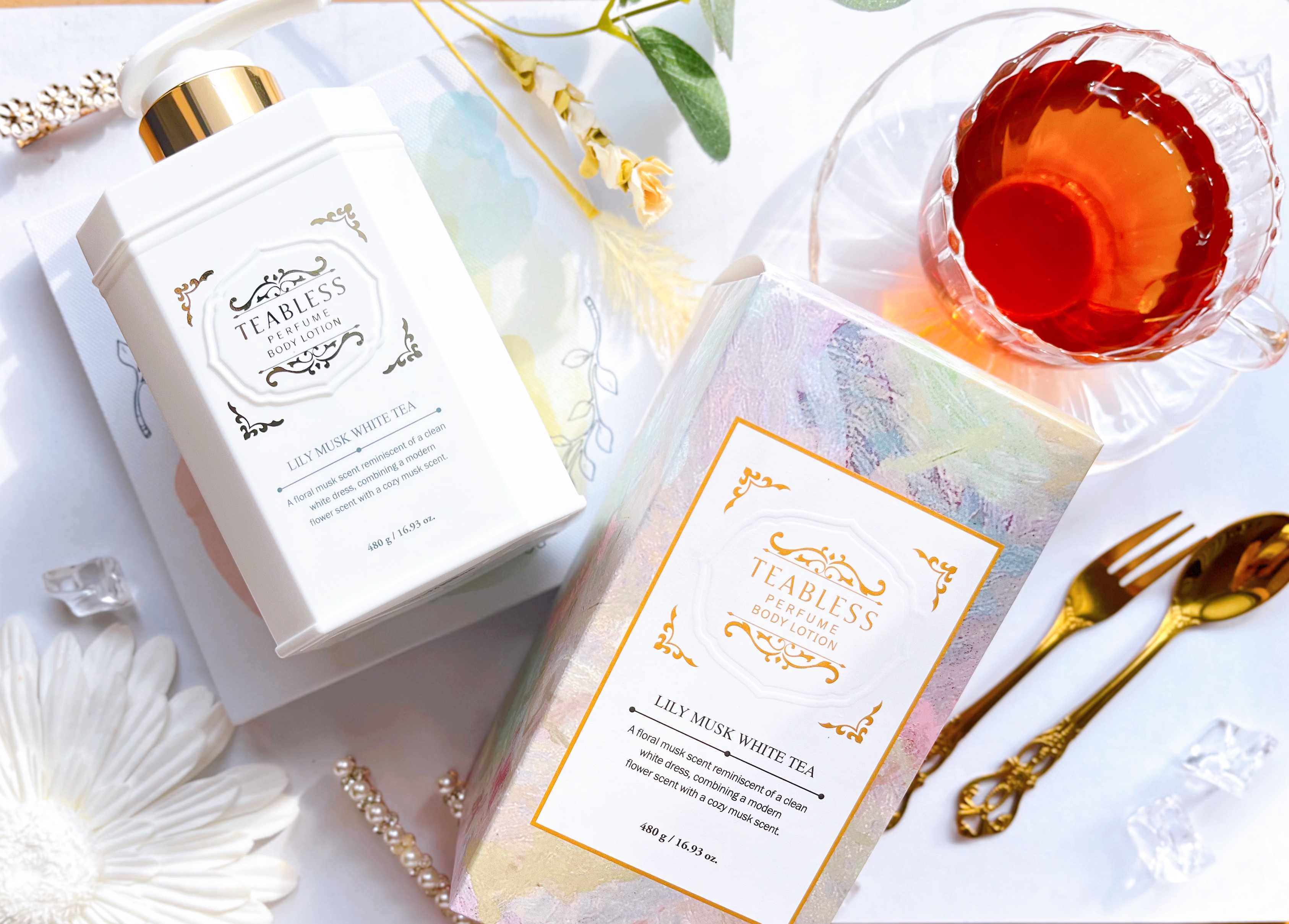 パフュームボディローション リリィムスクホワイトティー/TEABLESS/ボディローションを使ったクチコミ（1枚目）