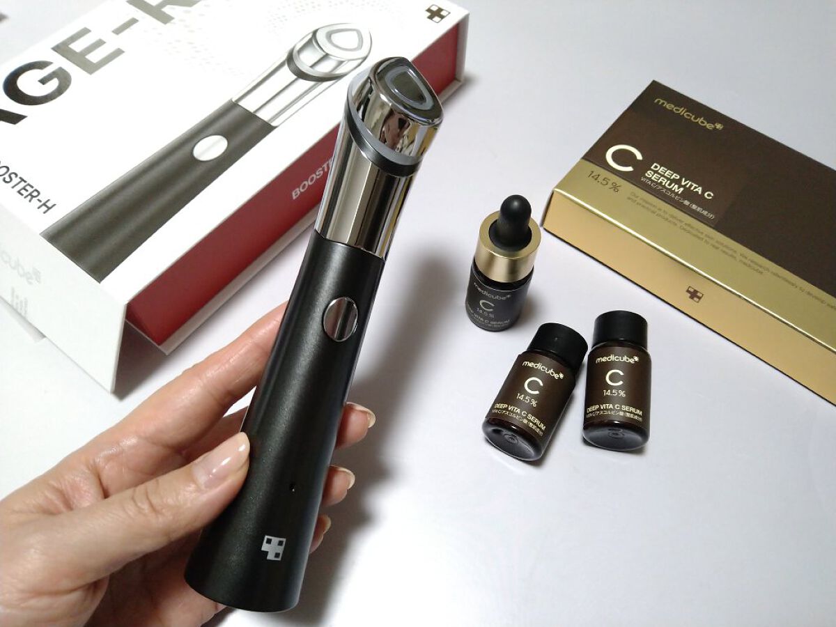 AGE-Rスキンブースターショット/MEDICUBE/美顔器・マッサージを使ったクチコミ（1枚目）
