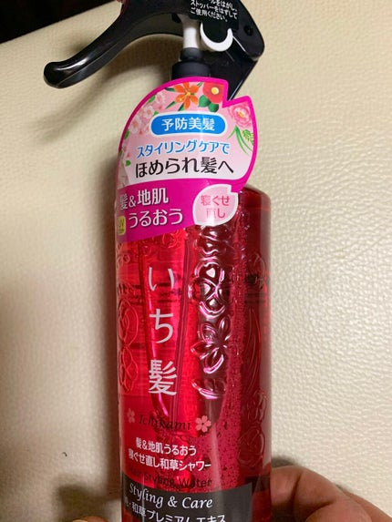 髪&地肌うるおう寝ぐせ直し和草シャワー/いち髪/ヘアミストを使ったクチコミ(1枚目)