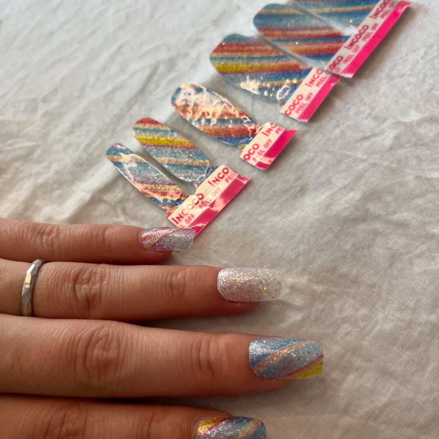 インココ Midday Splash ~ミッドデイ スプラッシュ~/インココ/ネイルチップ・パーツを使ったクチコミ(9枚目)