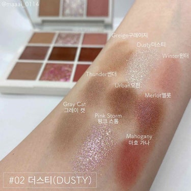 TERRAZZO Shadow palette/HOLIKA HOLIKA/アイシャドウパレットを使ったクチコミ（3枚目）