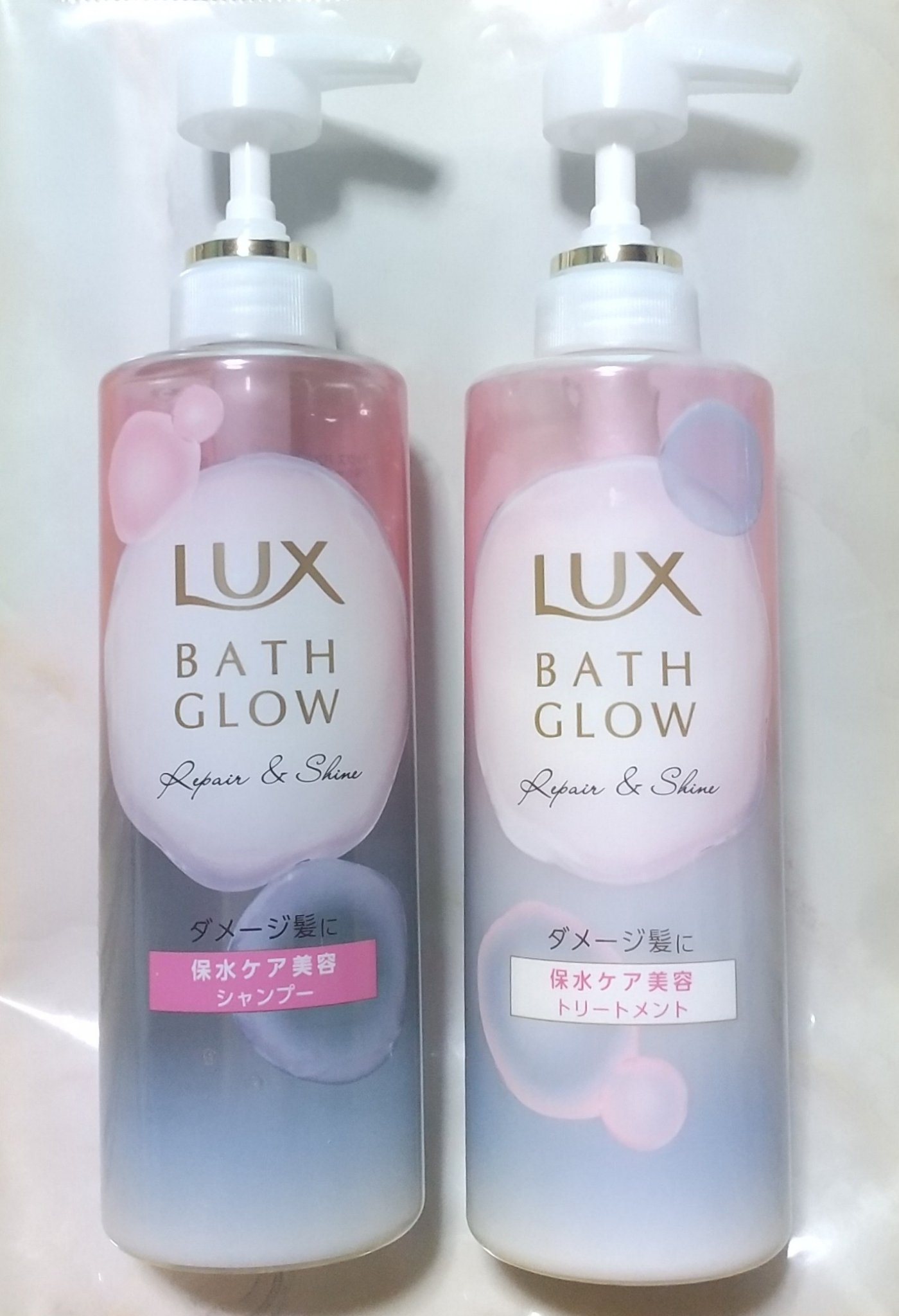 バスグロウ リペア&シャイン シャンプー／トリートメント/LUX/シャンプー・コンディショナーを使ったクチコミ（2枚目）