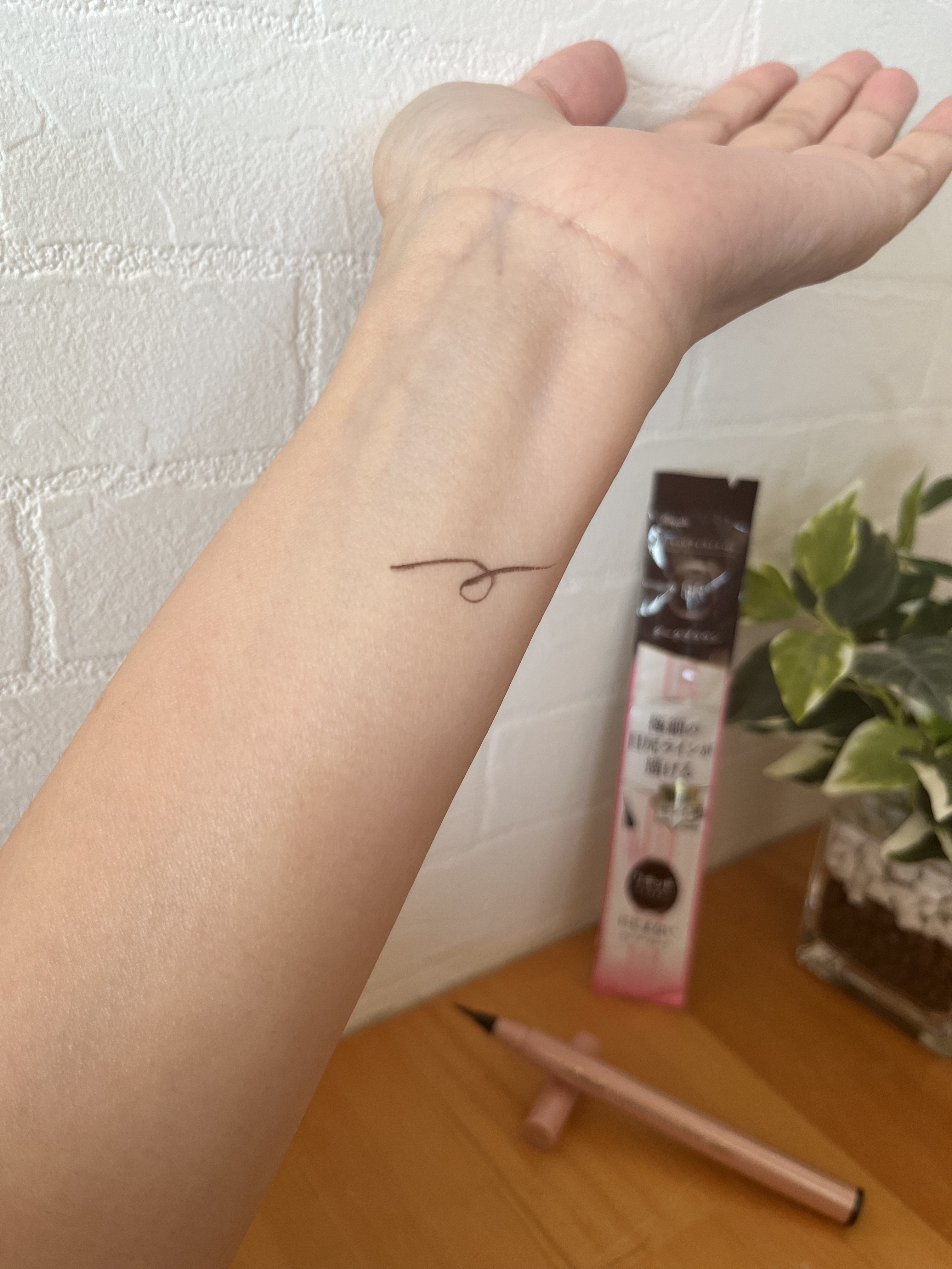 リキッドアイライナー ex BR ダークブラウン/パラドゥ/リキッドアイライナーを使ったクチコミ（2枚目）