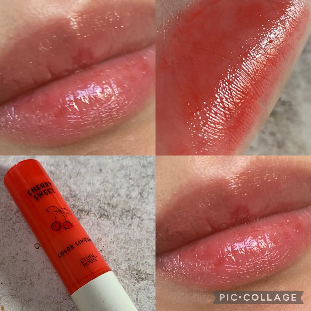 チェリースイート カラーリップバーム OR202/ETUDE/口紅を使ったクチコミ（1枚目）