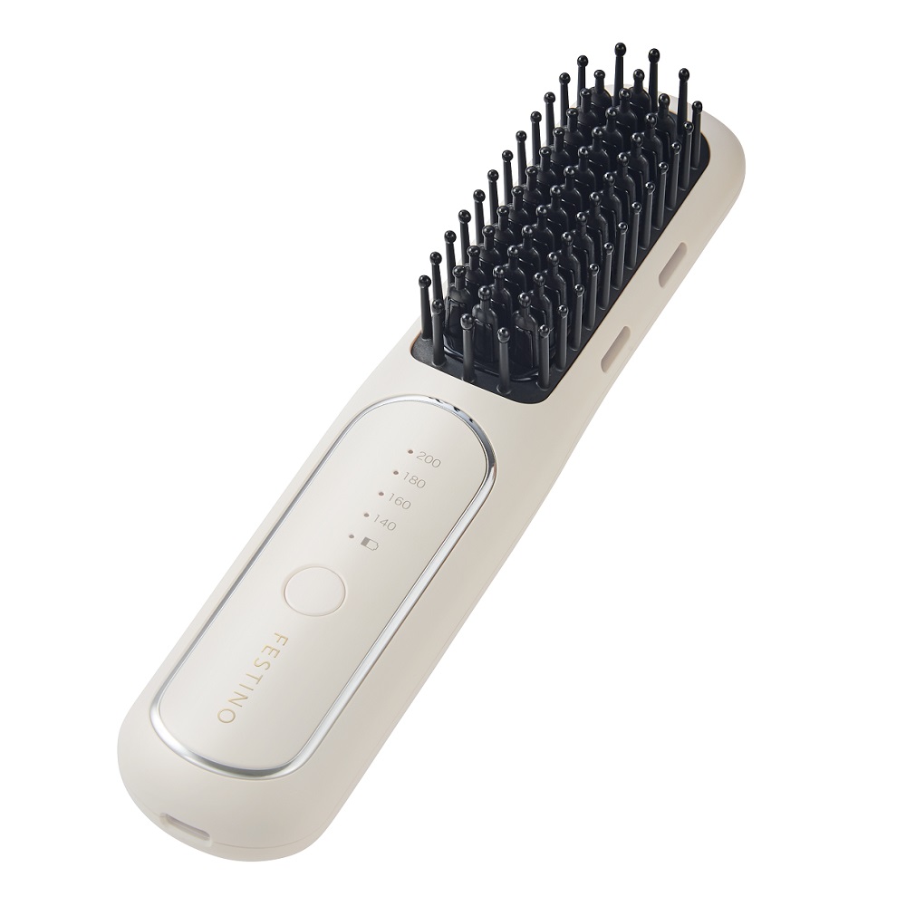 充電式 スタイリング ヒーターブラシ / FESTINO