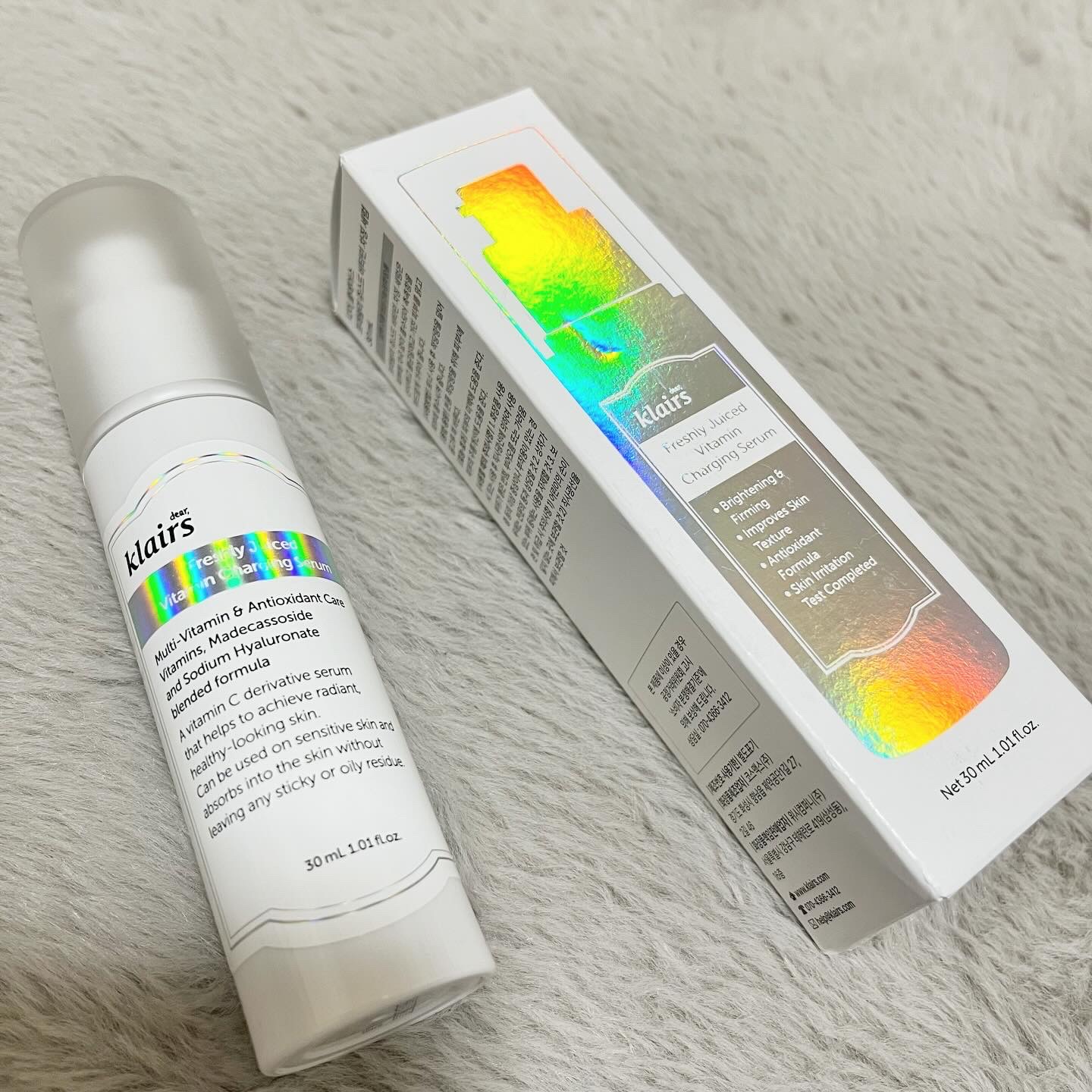 フレッシュリージュースドビタミンチャージングセラム(30ml)/Klairs/美容液を使ったクチコミ（1枚目）