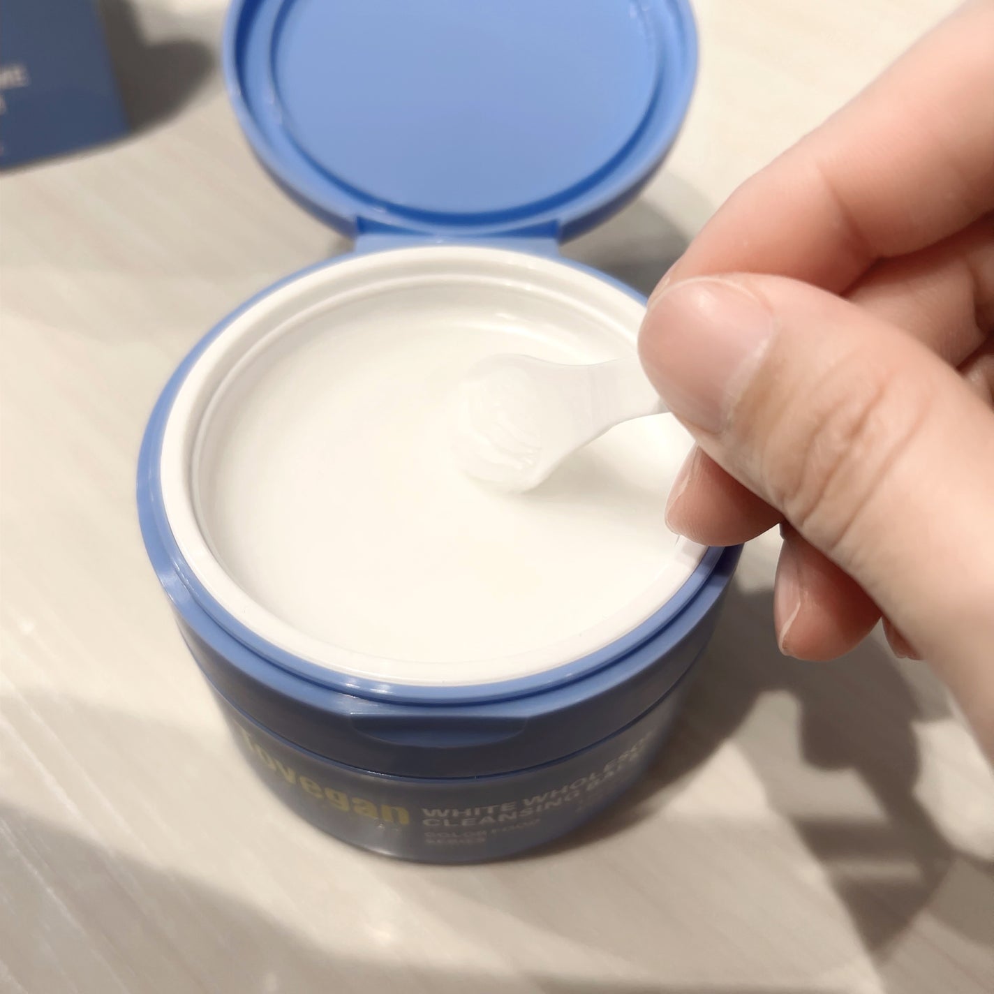 カラーフードシリーズホワイトホールサムクレンジングバーム/Tovegan/クレンジングバームを使ったクチコミ(2枚目)