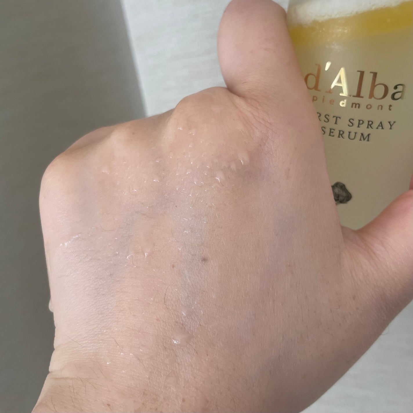 ダルバ ホワイトトリュフファーストスプレーセラム/ダルバ/ミスト状化粧水を使ったクチコミ(3枚目)