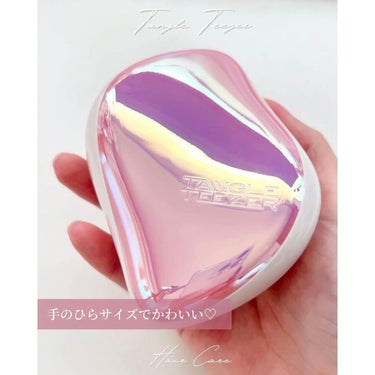 コンパクトスタイラー ピンククローム/TANGLE TEEZER/ヘアブラシを使ったクチコミ（3枚目）