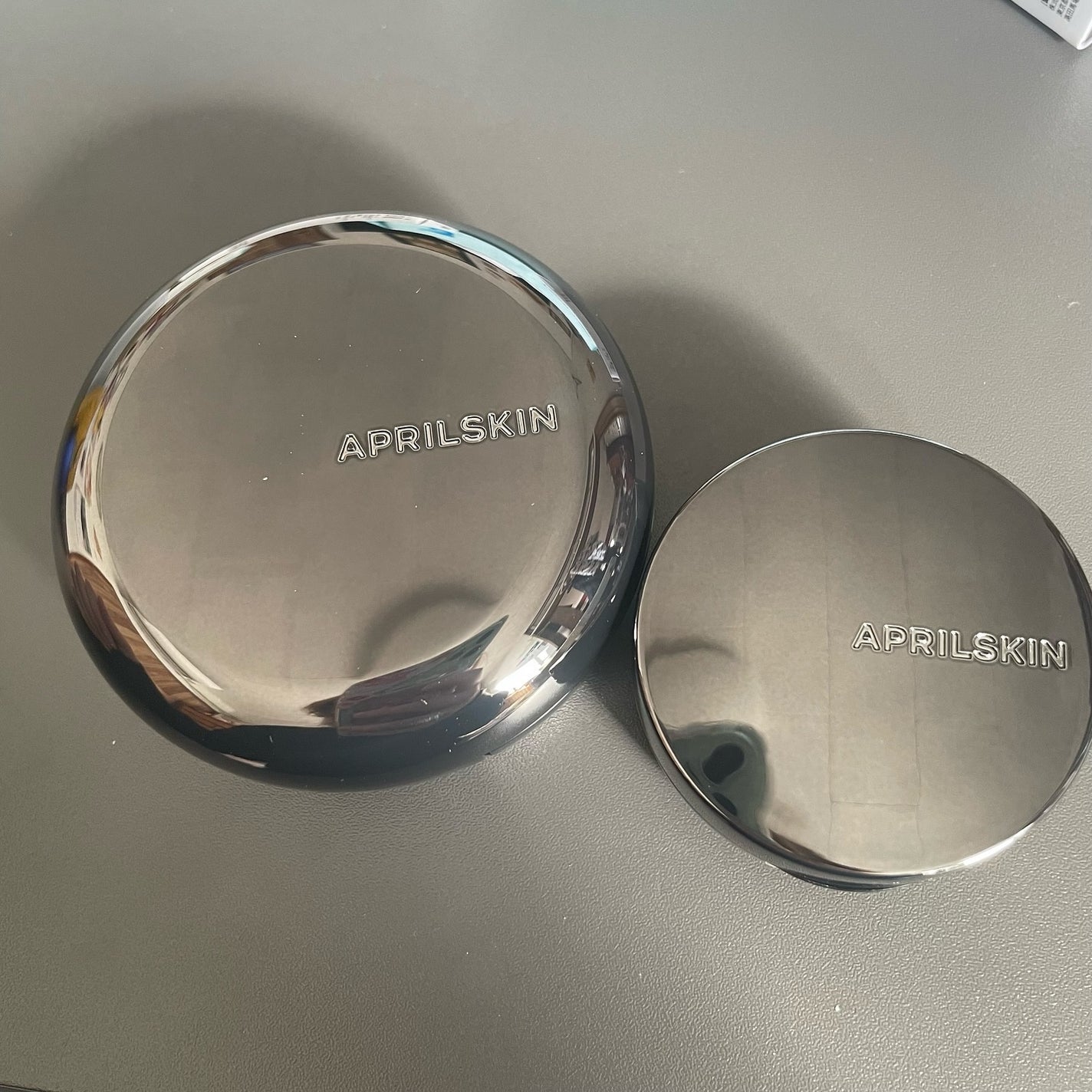 ハイパーカバーフィットクッション グラファイト/APRILSKIN/クッションファンデーションを使ったクチコミ(2枚目)