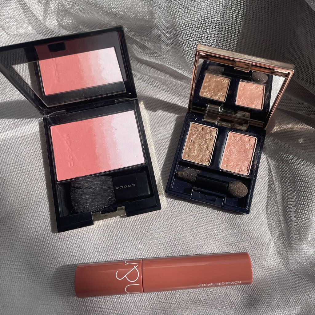 ピュア カラー ブラッシュ 07 艶皐月-TSUYASATSUKI/SUQQU/パウダーチークを使ったクチコミ（2枚目）