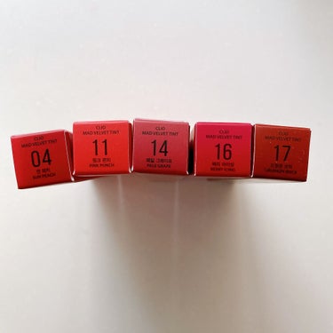 マッド ベルベット ティント 03 GO RED/CLIO/口紅を使ったクチコミ（3枚目）