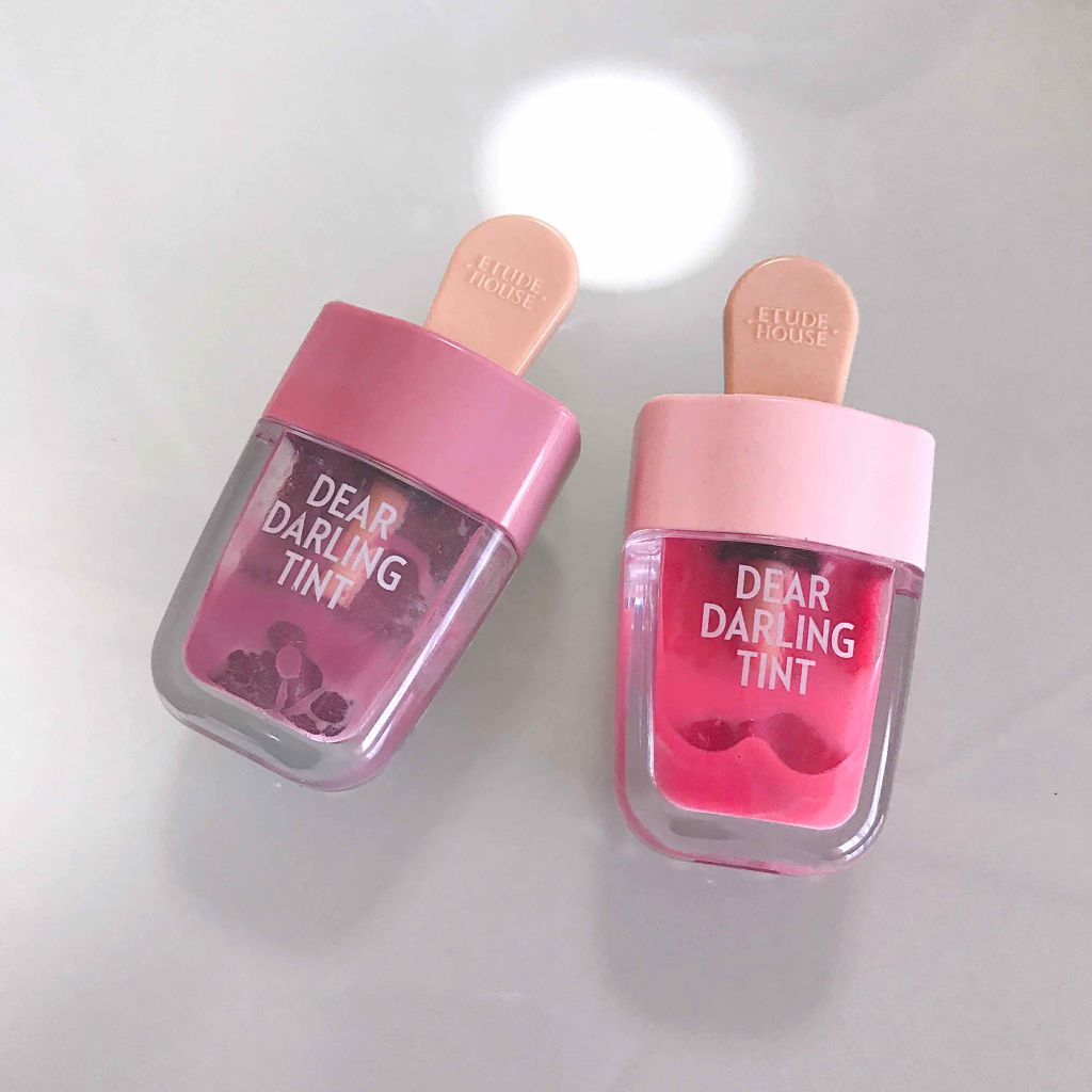 ディアダーリン ウォータージェルティント (アイスティント)/ETUDE/口紅を使ったクチコミ(1枚目)