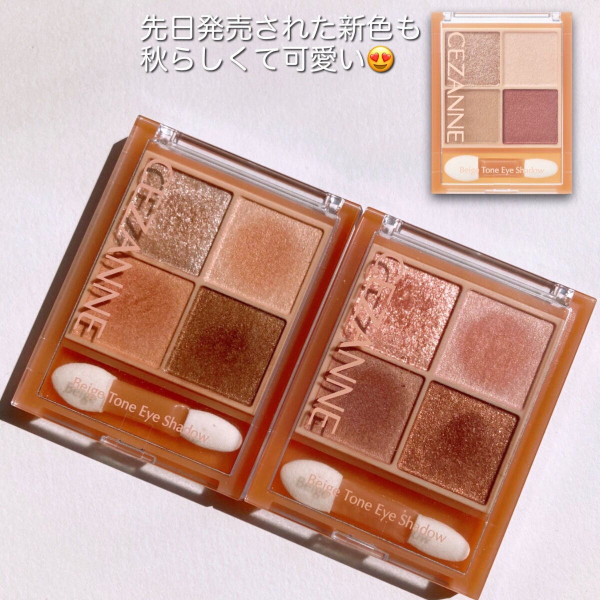 ベージュトーンアイシャドウ/CEZANNE/アイシャドウパレットを使ったクチコミ(4枚目)